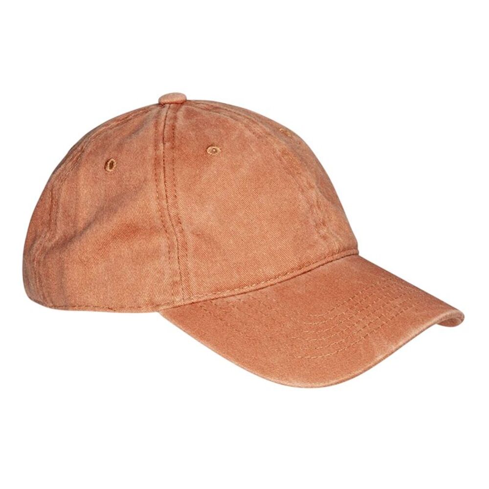 Result Headwear Core Cotton Baseball Cap / Vintage Orange